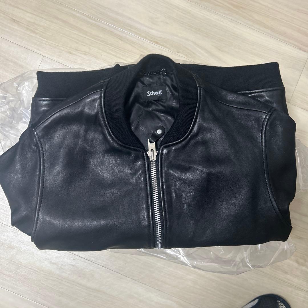 Schott ヘビーシープレザージャケット ブラック　L 2025年購入　良質