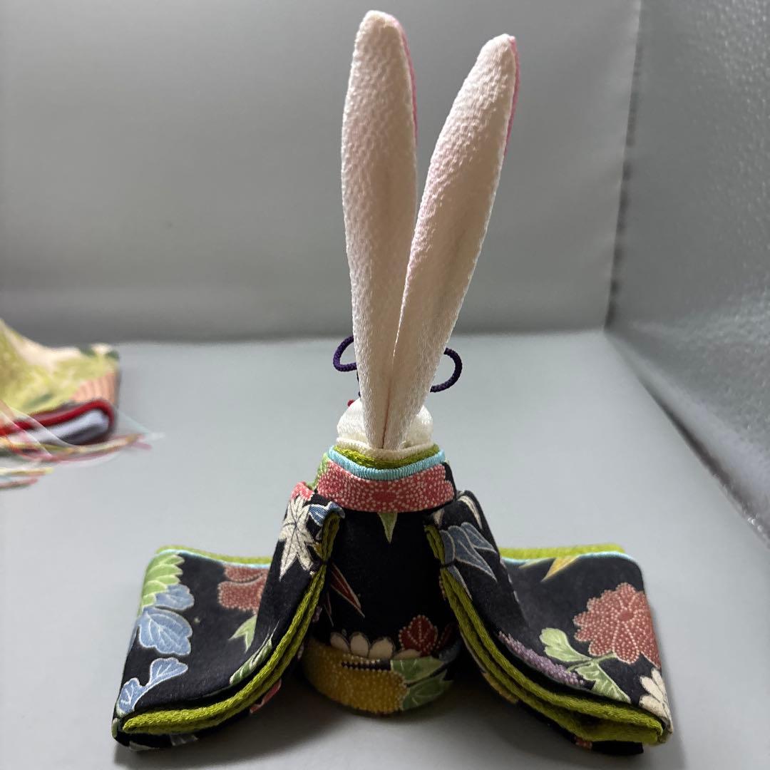ウサギの雛人形セット　屏風