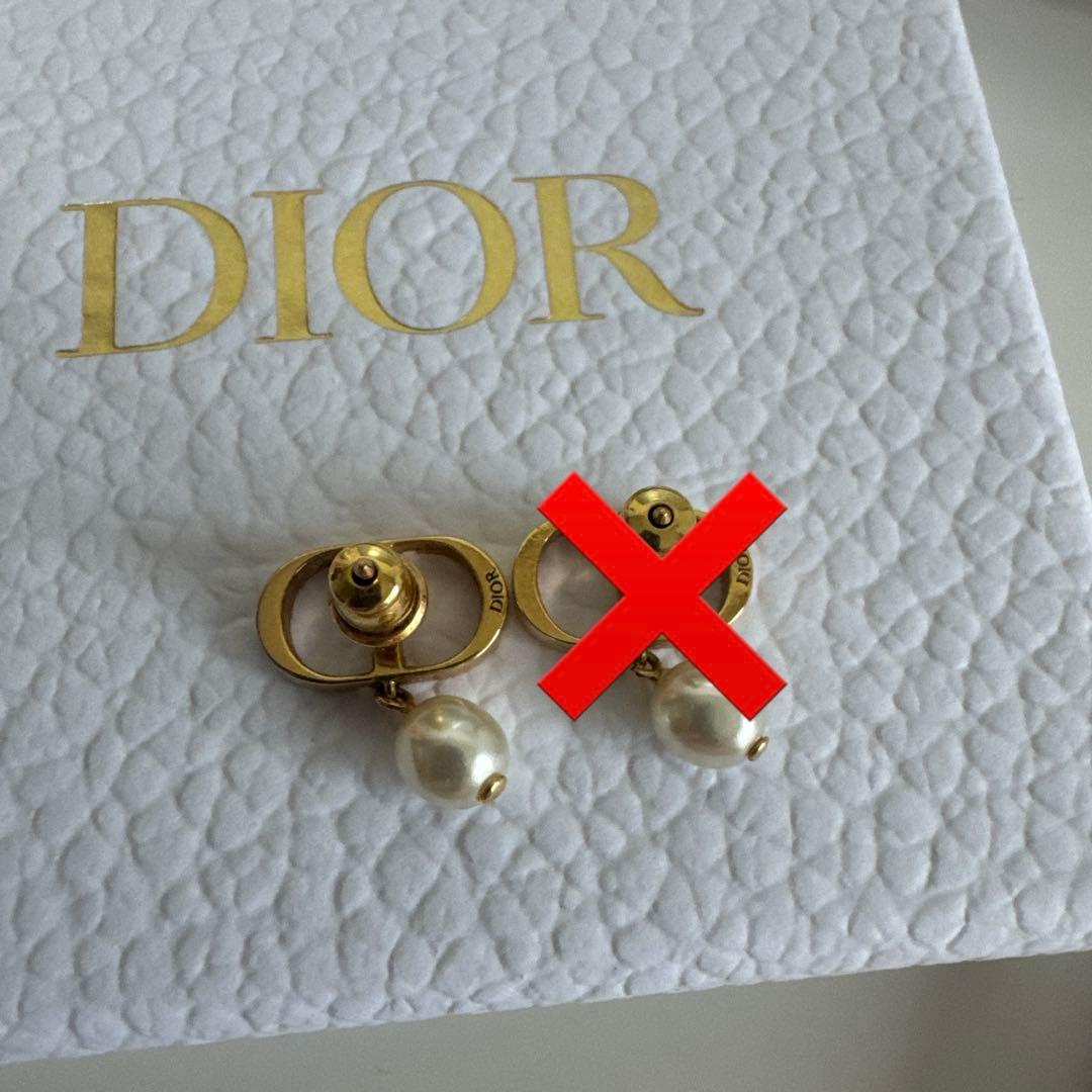 Dior ゴールドメッキ パール ピアス CD petit 正規品 片耳