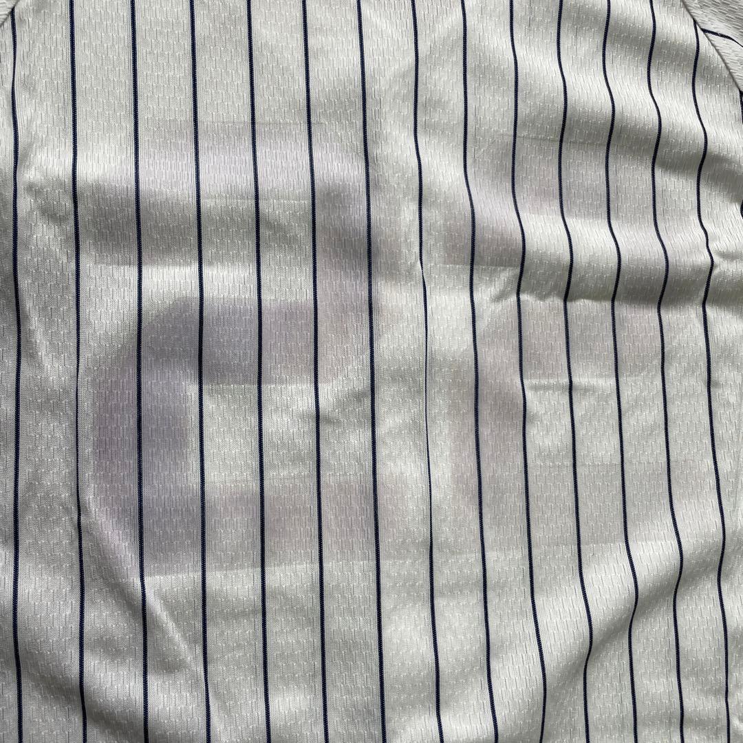ユニフォーム ベースボール 野球 NY ヤンキース デサント 縦縞 日本製 古着