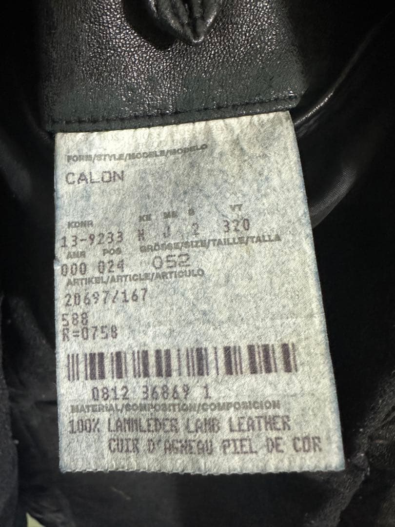 HUGO BOSS レザー　カーコート