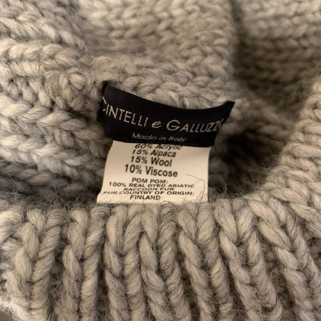 おんい　cintelli e galluzzo ニット帽　グレー