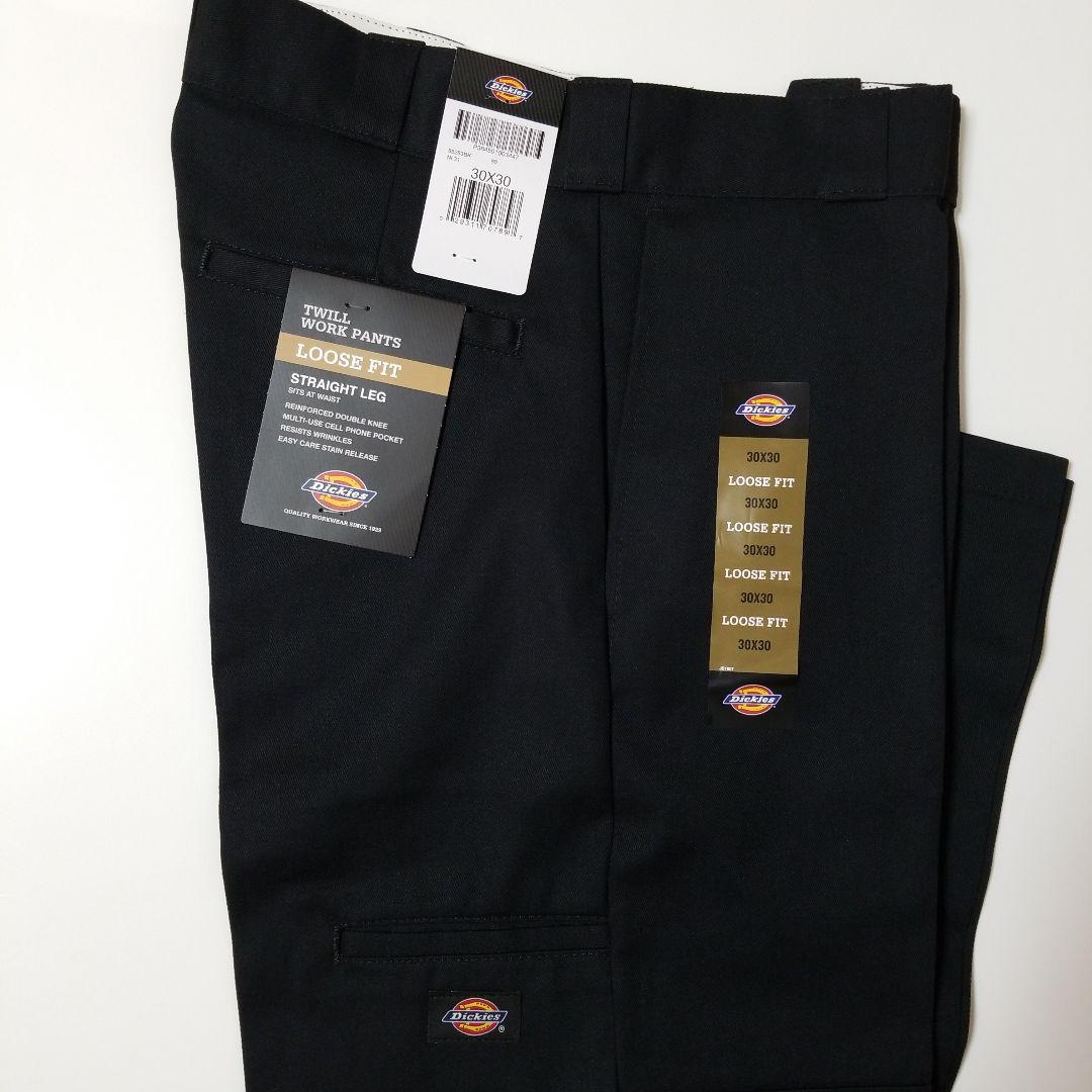 30×30【新品・未使用】ディッキーズ　ダブルニー　85283　　BLACK