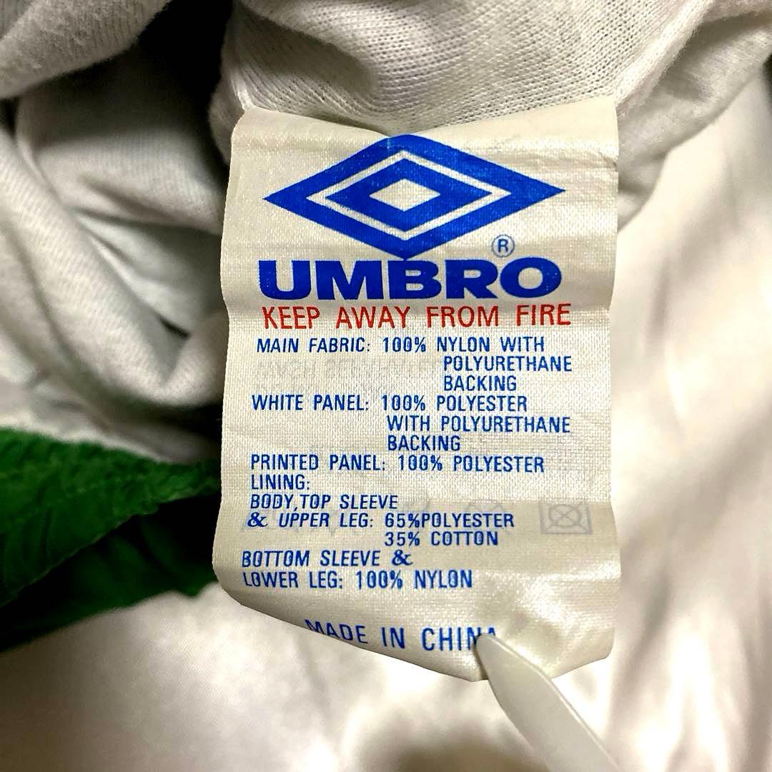 90s ヴィンテージ umbroトラックジャケット/ナイロンジャケット XL