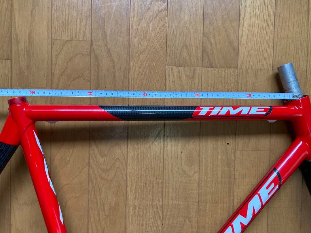TIME VXエリートカーボン ロードバイクフレーム 赤黒