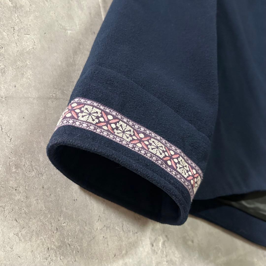 希少 北欧柄袖◎FJALLRAVEN 上質ウール調ジャケット S 美品