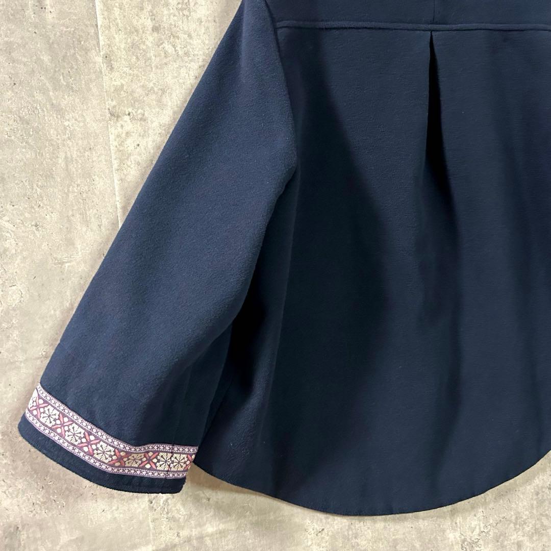 希少 北欧柄袖◎FJALLRAVEN 上質ウール調ジャケット S 美品