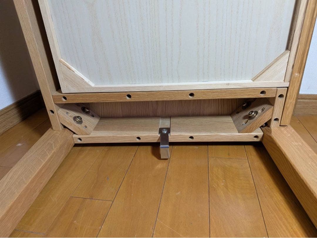 ■送料込■無印良品 木製デスク110 オーク 学習 事務勉強机 テーブル引出作業