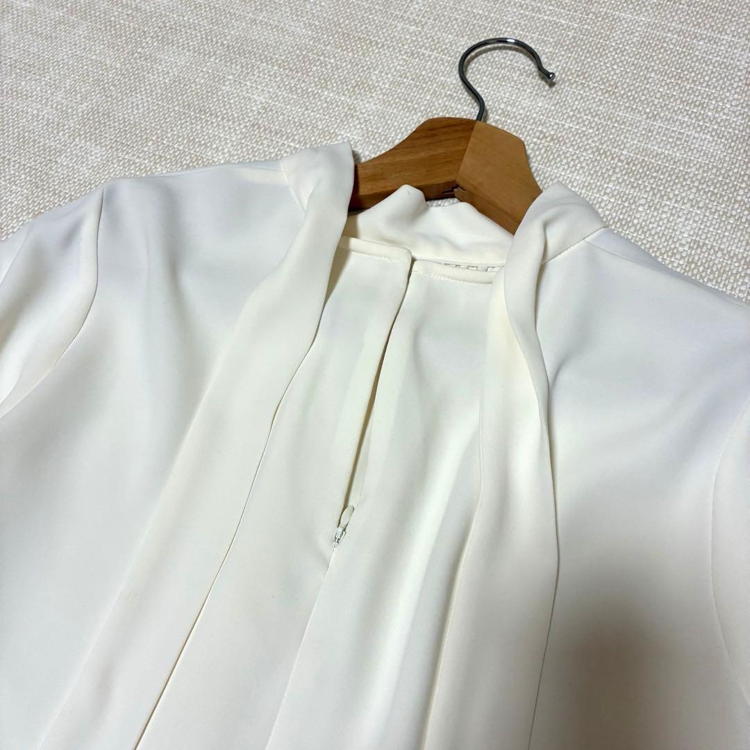 SOEJU ソージュ サテン バック リボン ロングスリーブ ブラウス Mサイズ