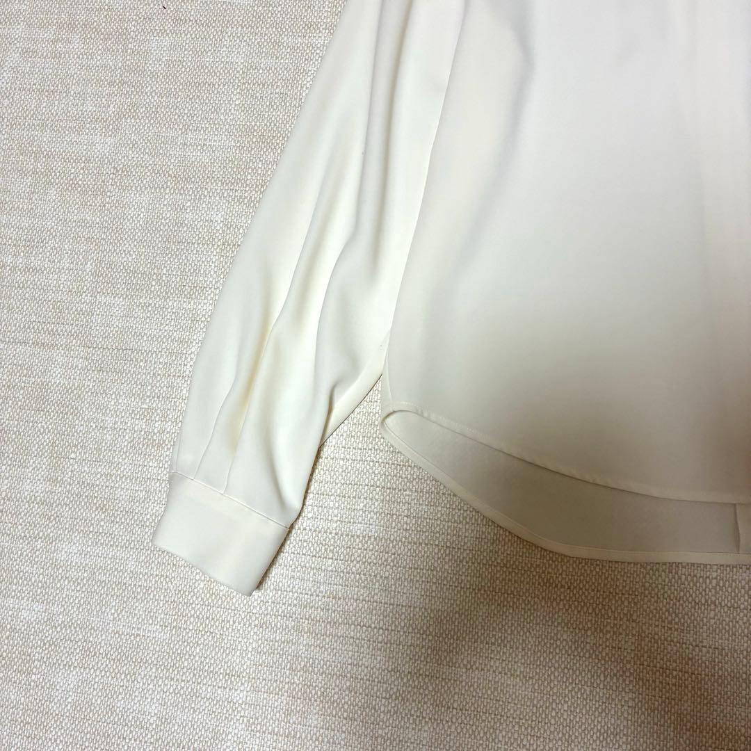 SOEJU ソージュ サテン バック リボン ロングスリーブ ブラウス Mサイズ