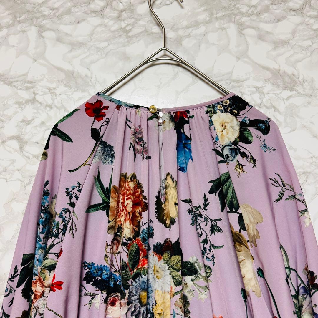 【極美品】Lois CRAYON 花柄 ロングワンピース フレア M