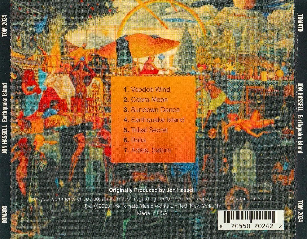 洋楽 Jon Hassell : Earthquake 