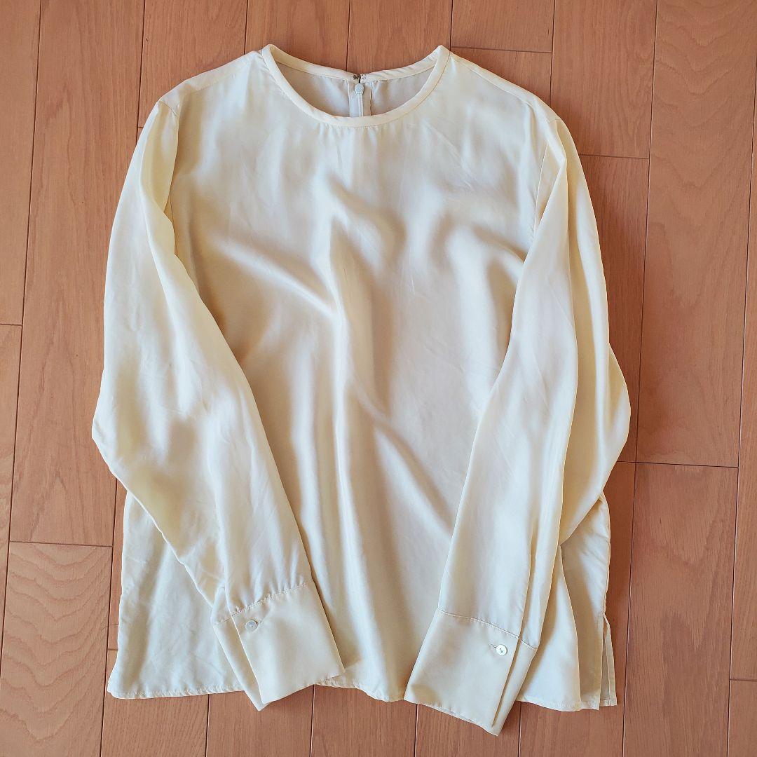 美品　ソージュ　シルククルーネックブラウス　卒業式　入学式