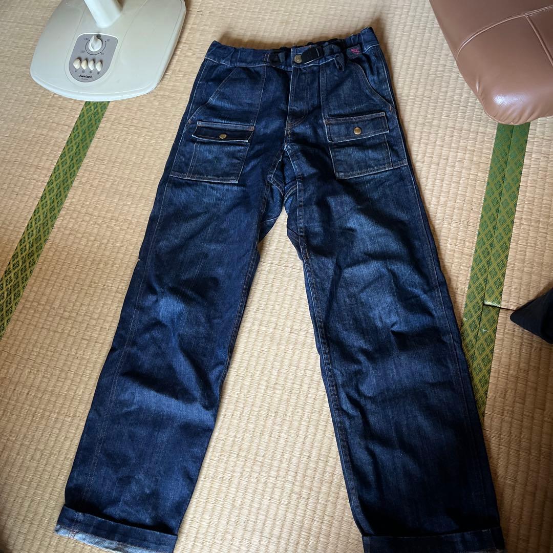 グラミチ。 ワークパンツ。 デニム　　インディゴ藍染。　レアもの。