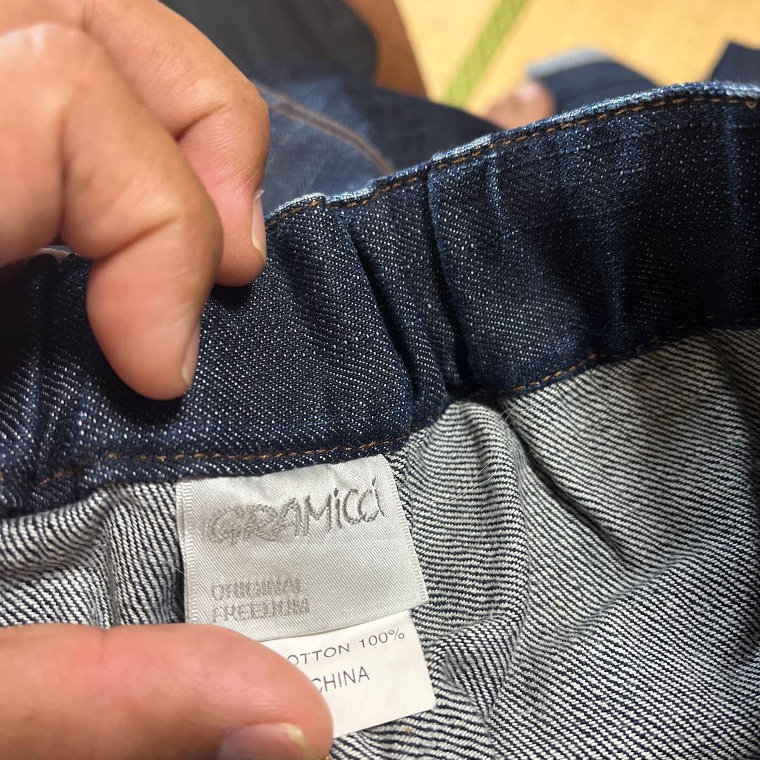 グラミチ。 ワークパンツ。 デニム　　インディゴ藍染。　レアもの。