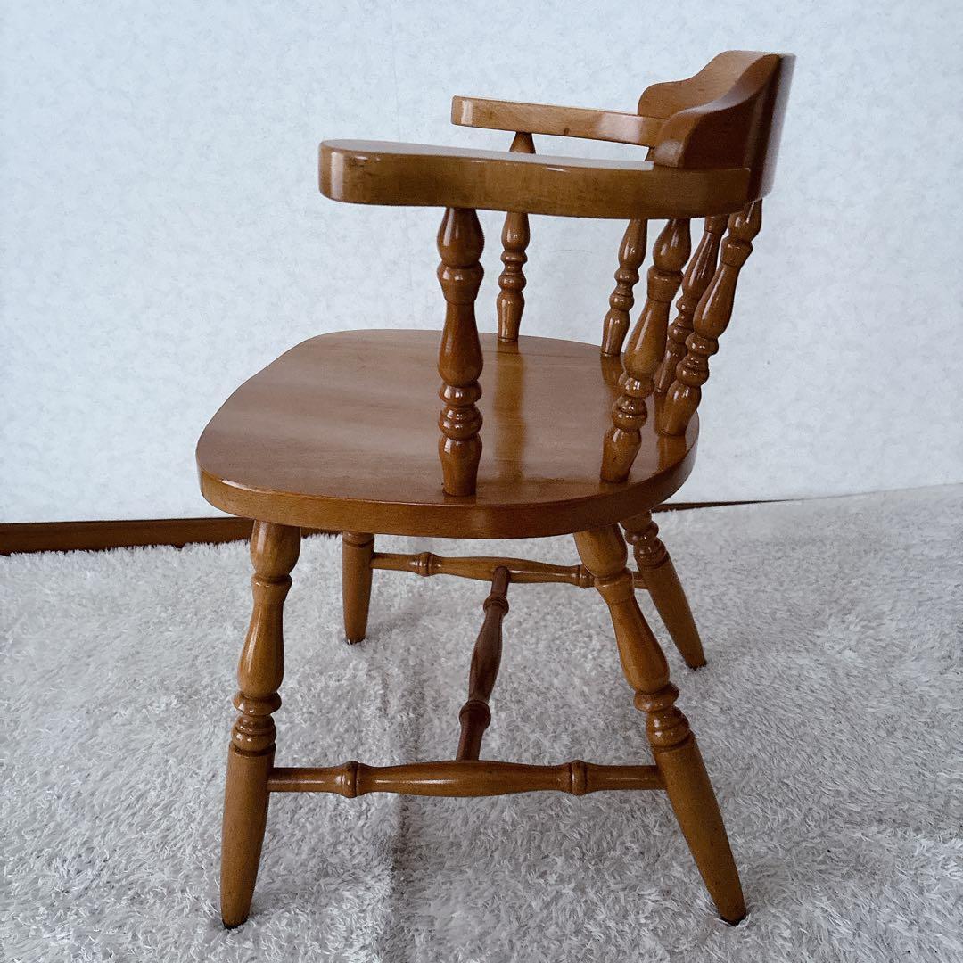 美品】天然木 キャプテンチェア ダイニングチェア 北欧
