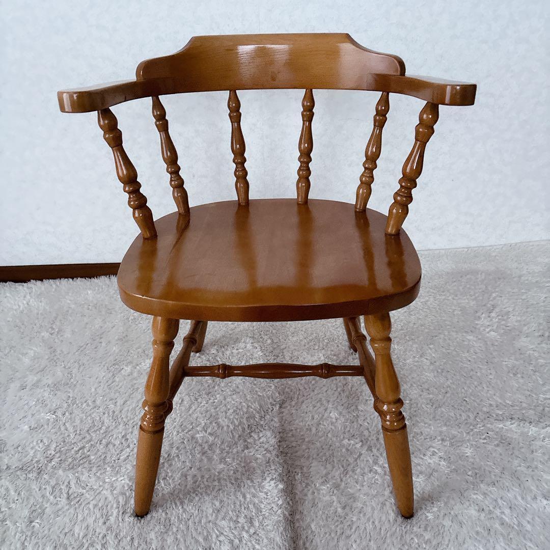 美品】天然木 キャプテンチェア ダイニングチェア 北欧