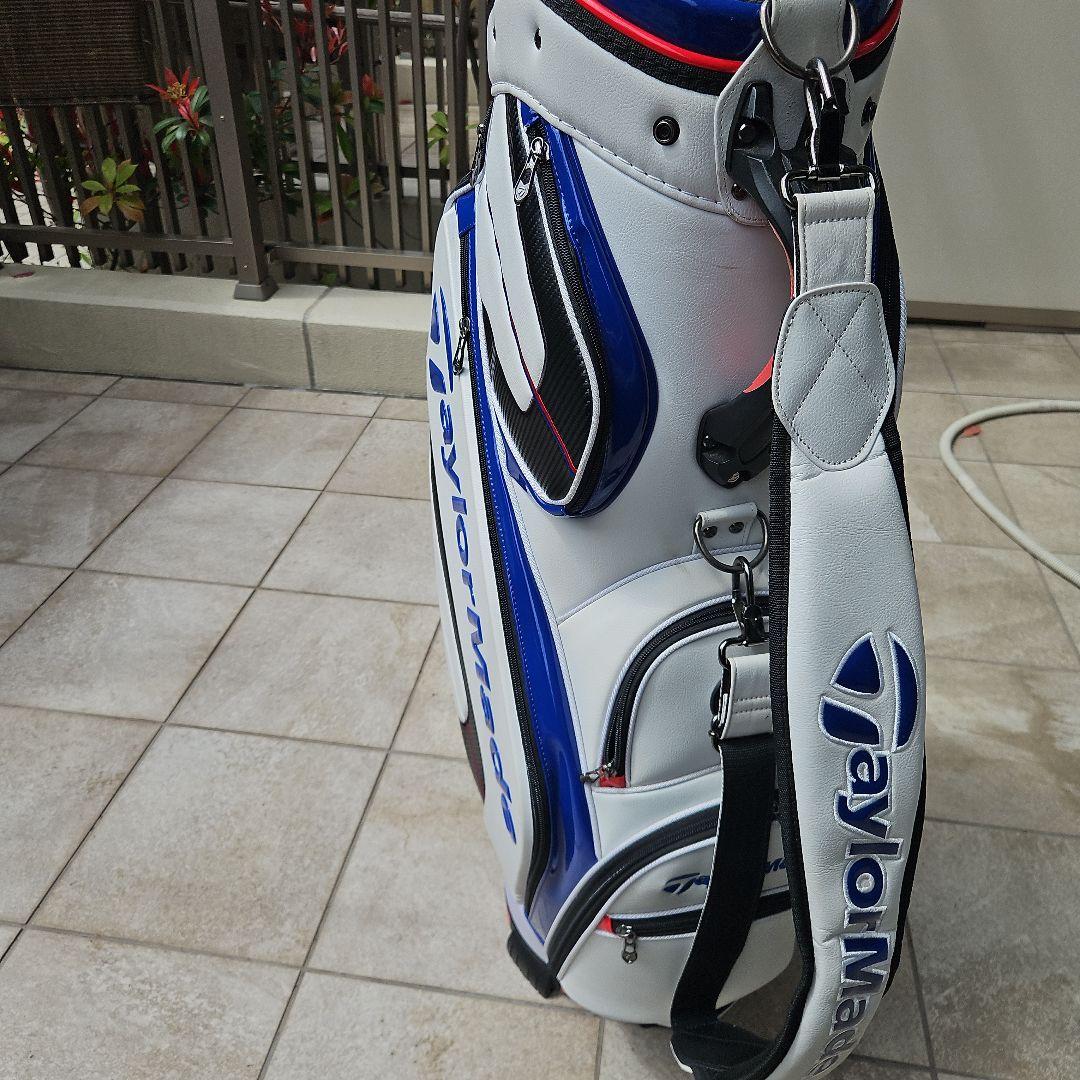 TaylorMade テーラーメイド キャディバッグ ホワイト/ブルー/レッド