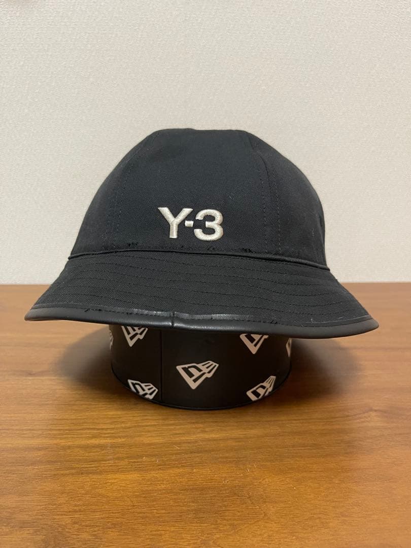 Y-3 ヨウジヤマモトリバーシブルレザー バケットハット 黒　希少