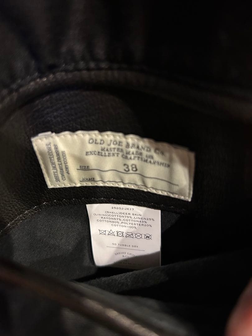 ［OLD JOE］PATINA DEERSKIN  JACKET