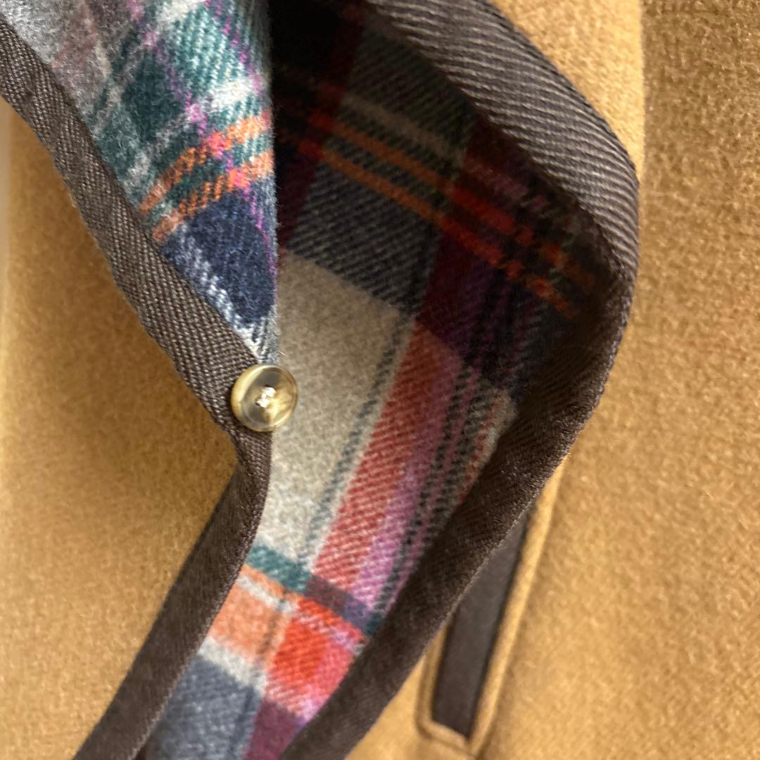 超美品 Weekend Max Mara リバーシブル ケープ コート チェック