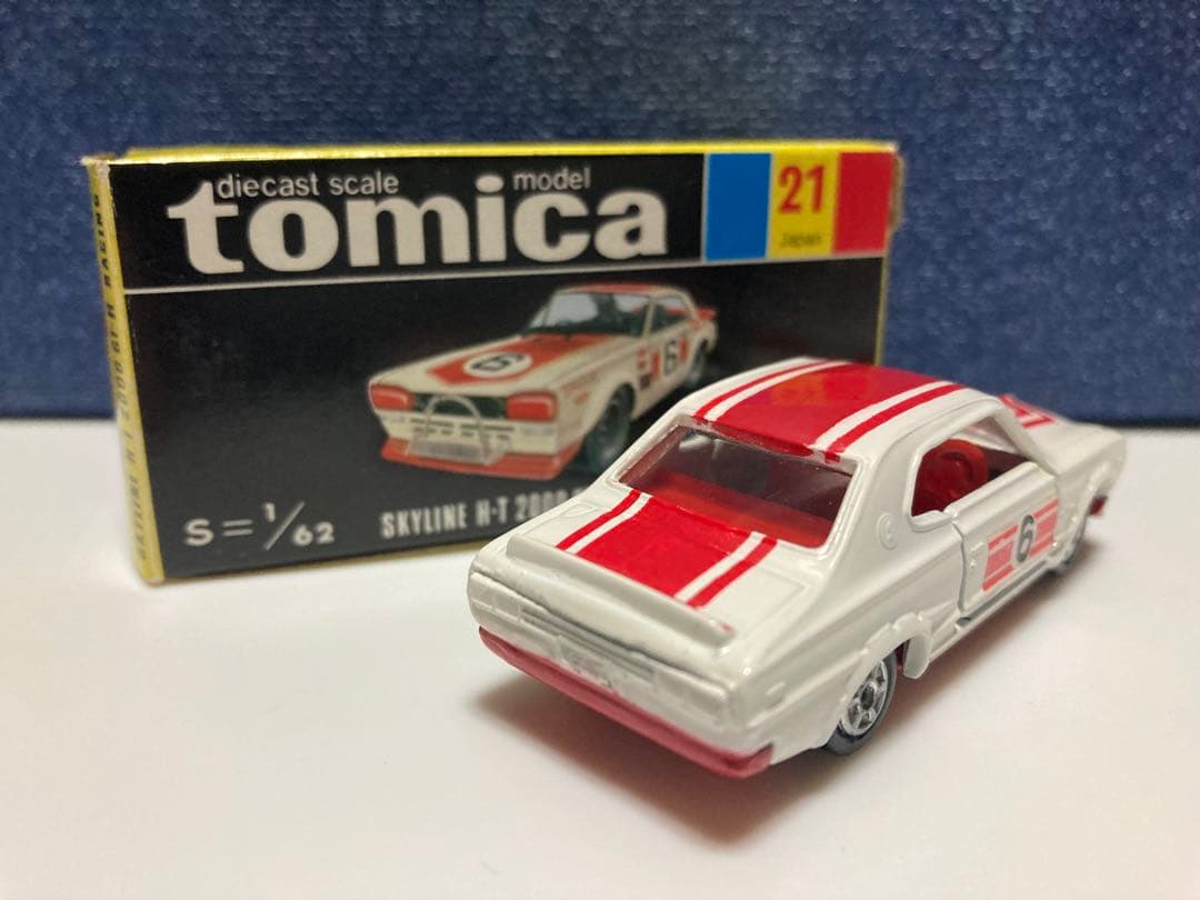 トミカ　日本製　ニッサンスカイラインレーシング 1Eホイール　黒箱