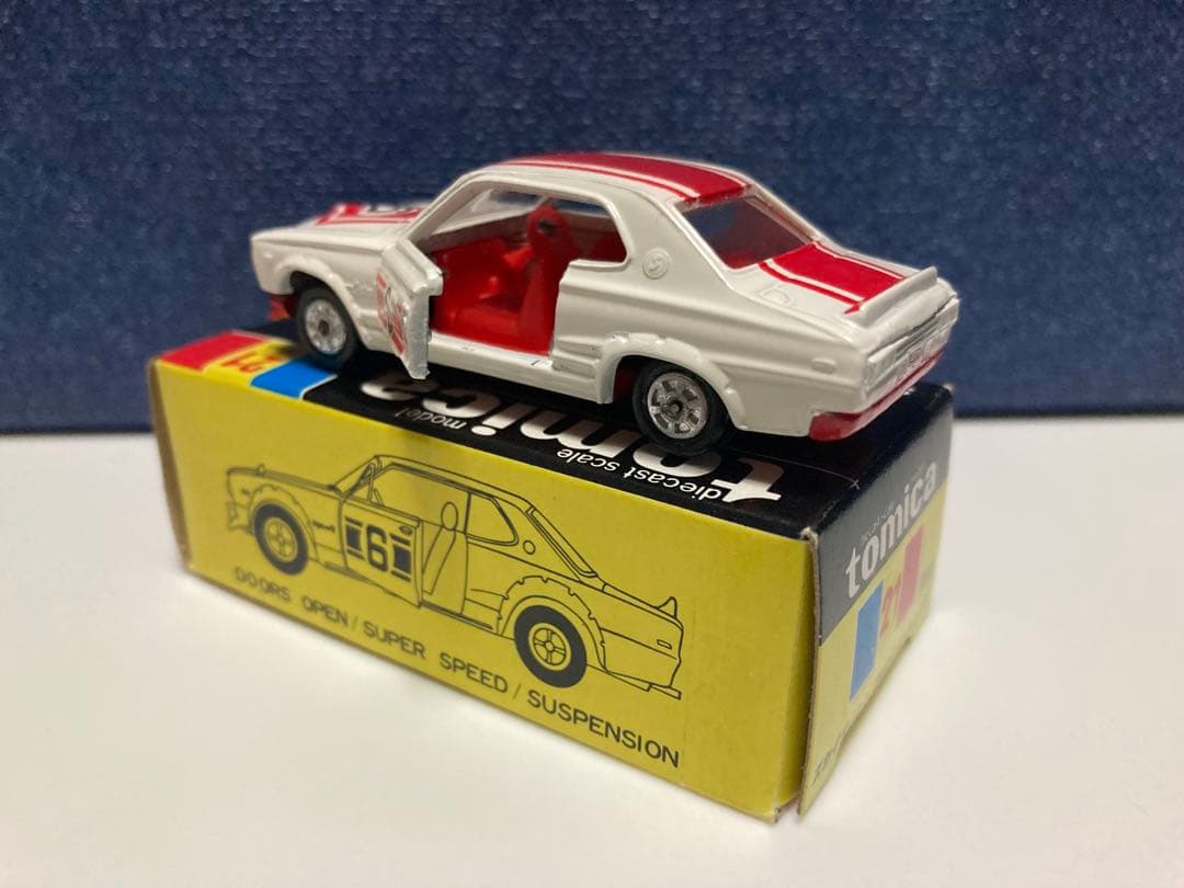トミカ　日本製　ニッサンスカイラインレーシング 1Eホイール　黒箱