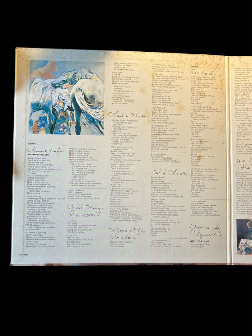 Joni Mitchell Wild Things Run Fast レコード