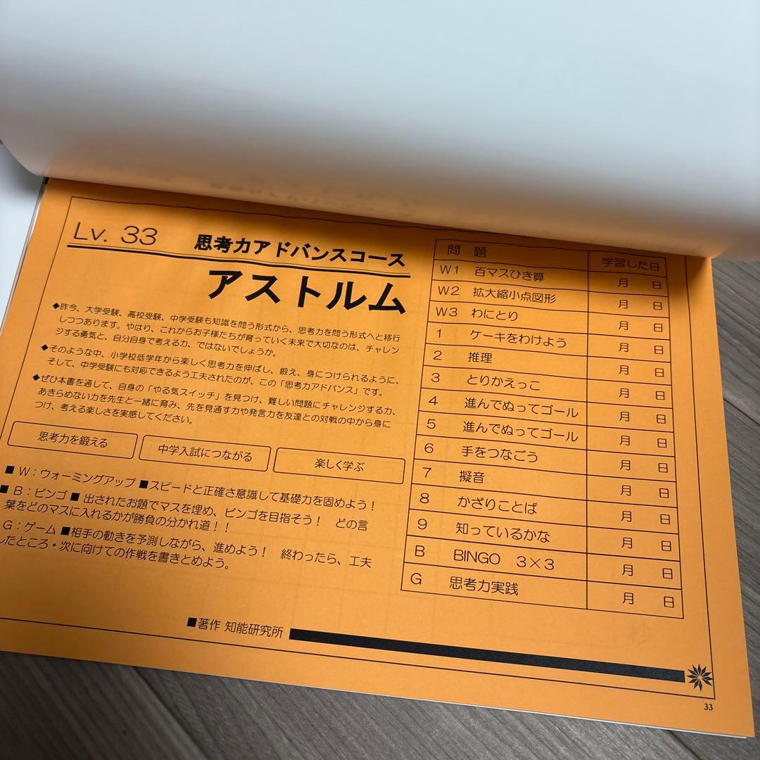 【チャイルドアイズ】無記入！思考力アドバンスコーステキスト Lv.26-33