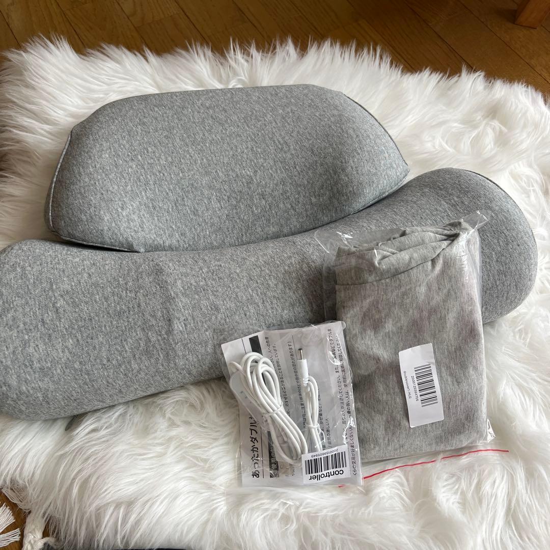 人間工学枕 グレー 大きめ 付属品付き