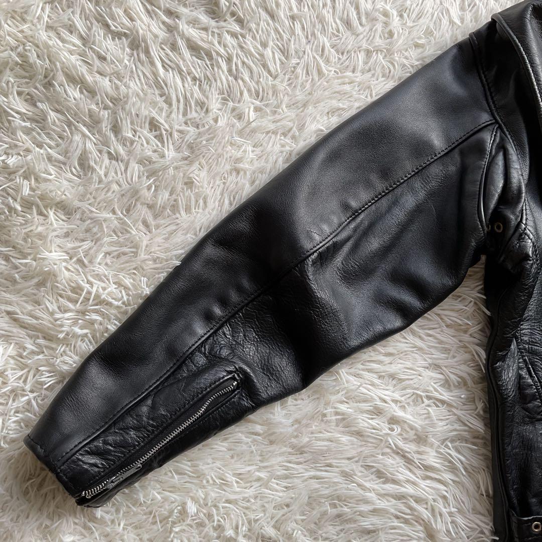人気✨schott 641 レザージャケット　シングルライダース　本革　40 黒