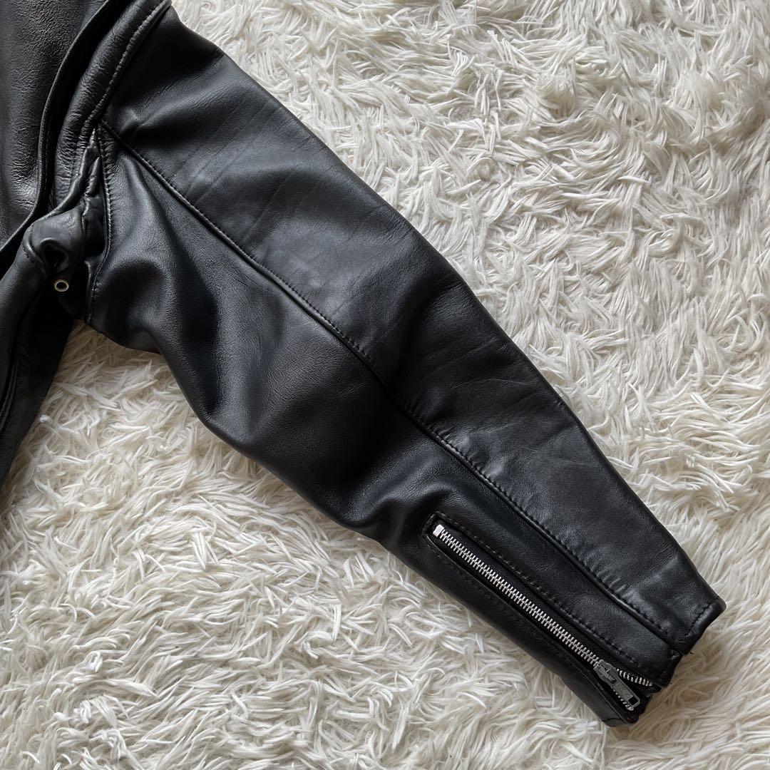 人気✨schott 641 レザージャケット　シングルライダース　本革　40 黒