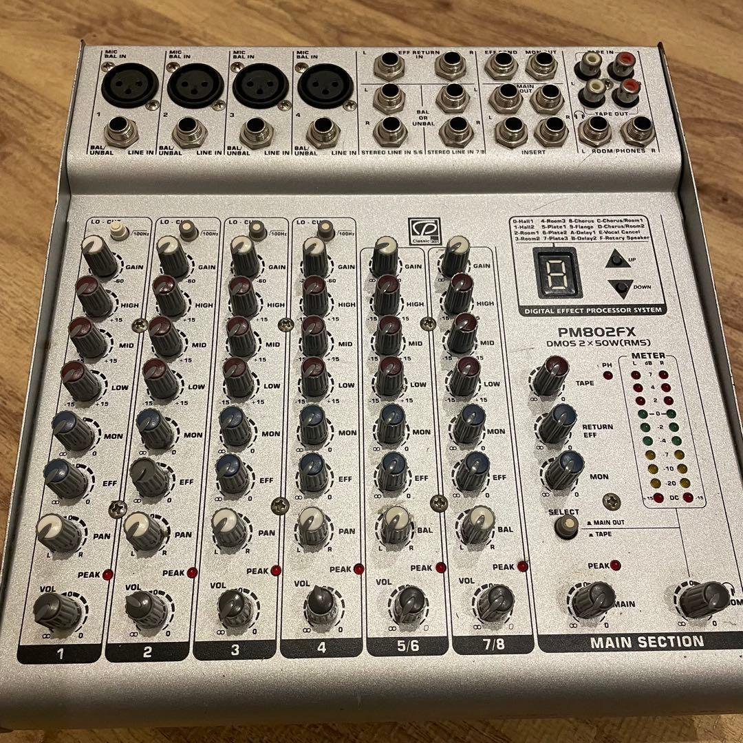 PM802FX パワードミキサー