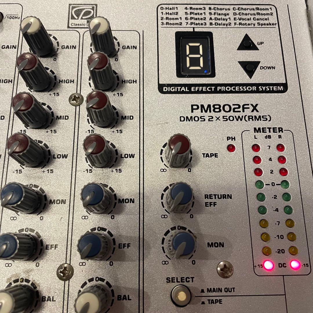 PM802FX パワードミキサー