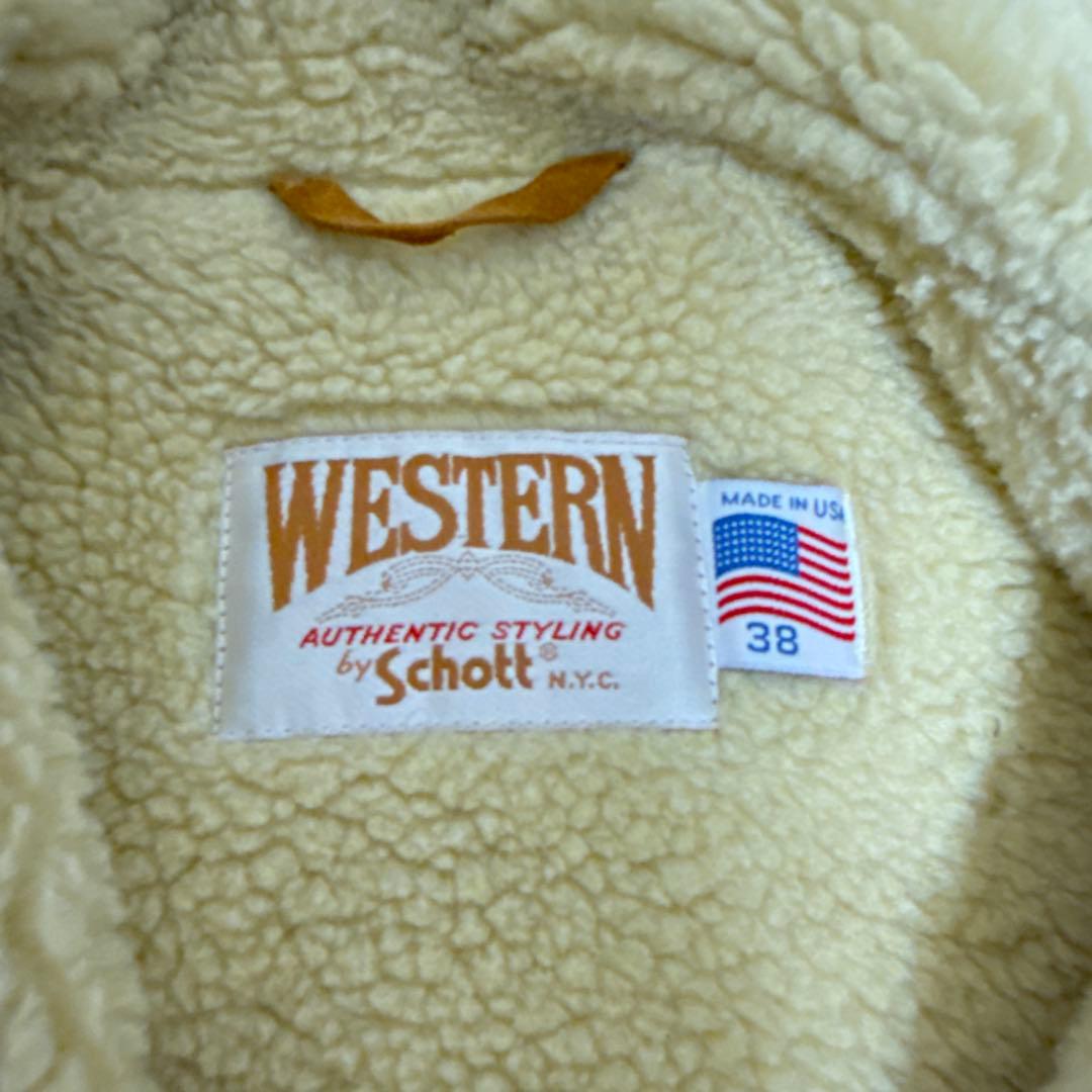 WESTERN Schott NYC スエードジャケット 38
