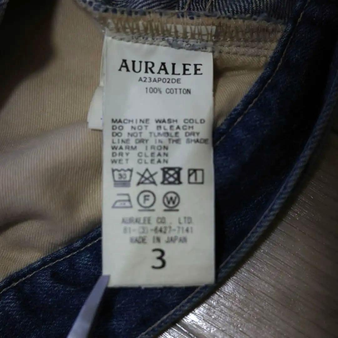 オーラリー/Selvedge Faded Light Denim Pants