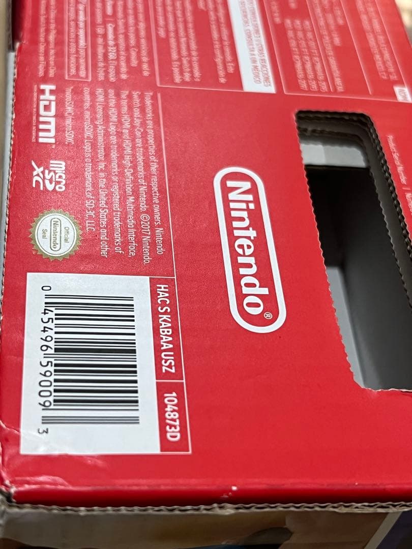 初期型 Nintendo Switch 本体のみ 箱付き 未対策機の可能性あり
