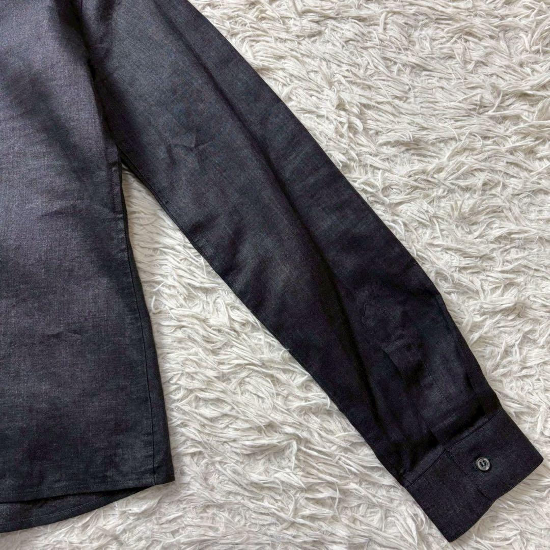 ARMANI COLLEZIONI 長袖ブラウス シャツ 42 グレー