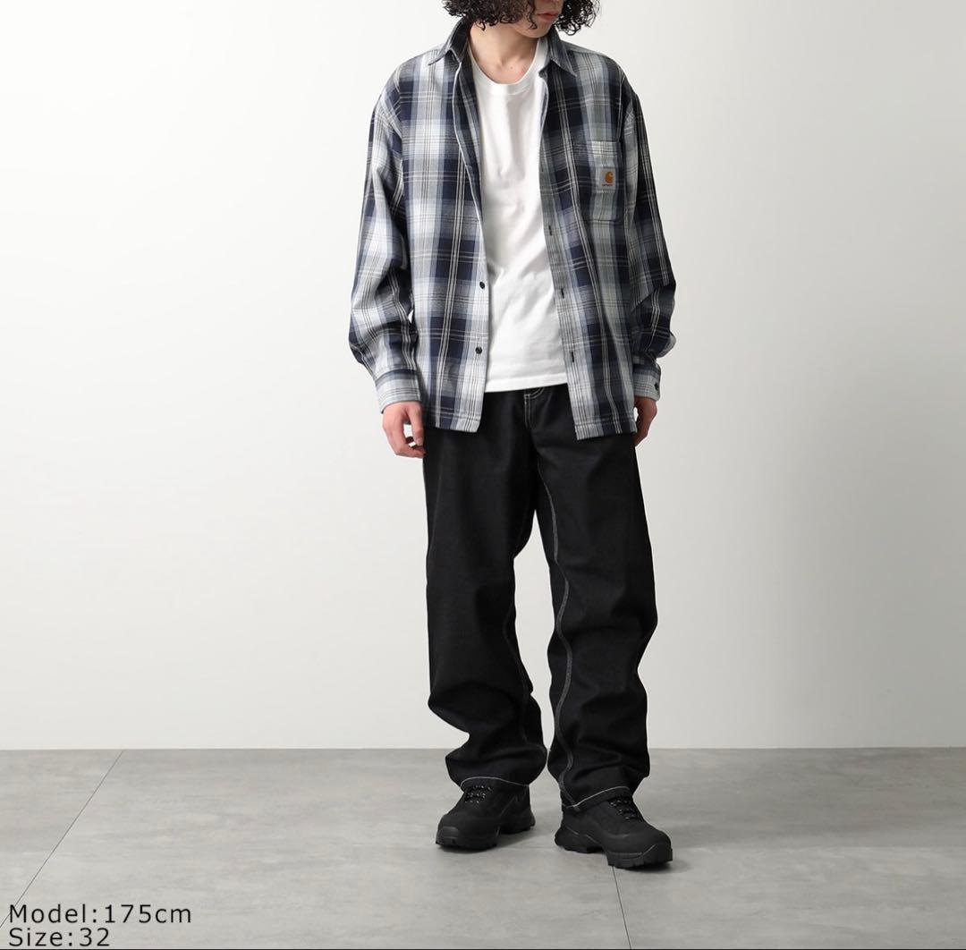 Carhartt ブラック ストレートカットパンツ 34/32 インチ
