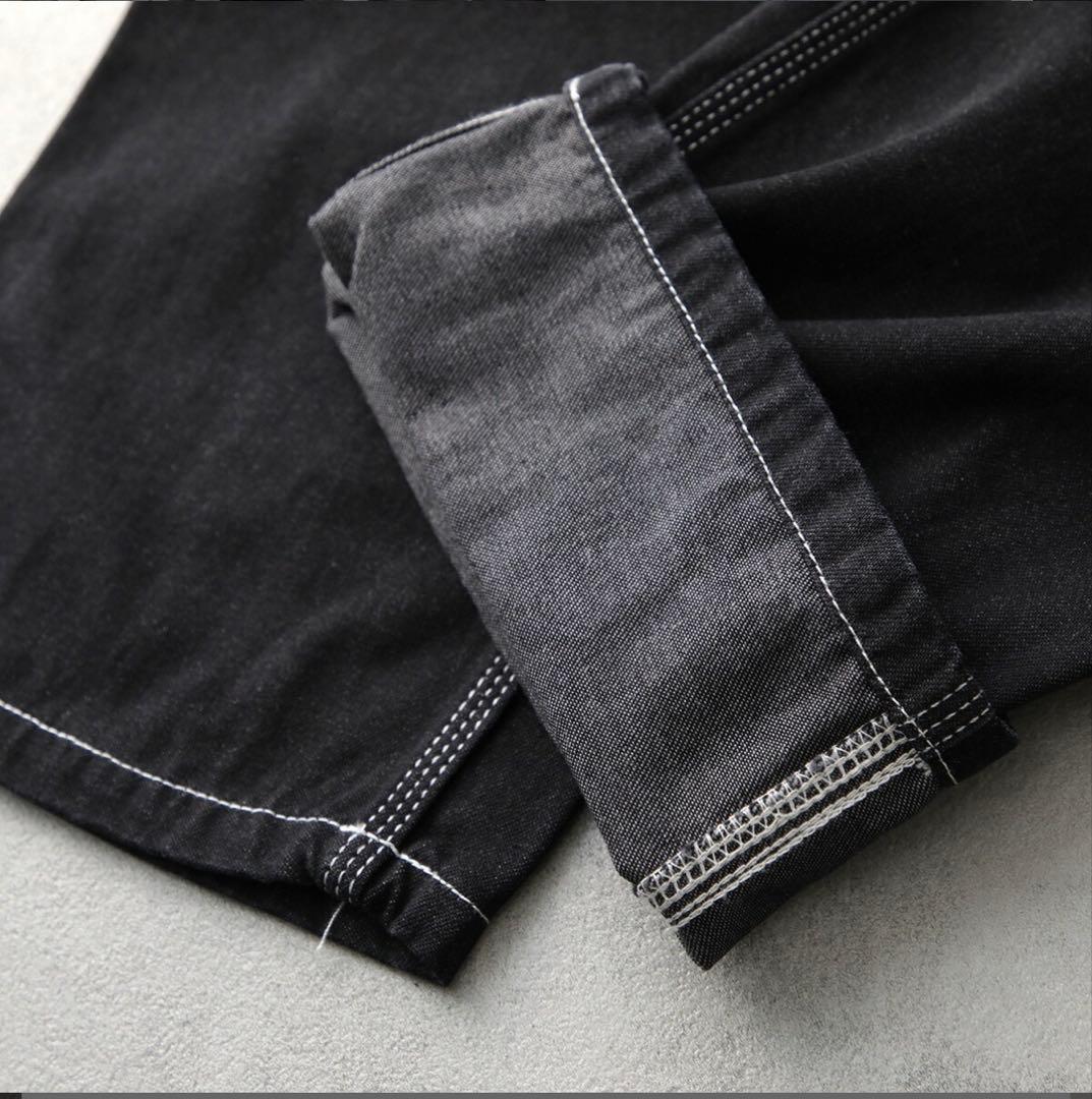 Carhartt ブラック ストレートカットパンツ 34/32 インチ