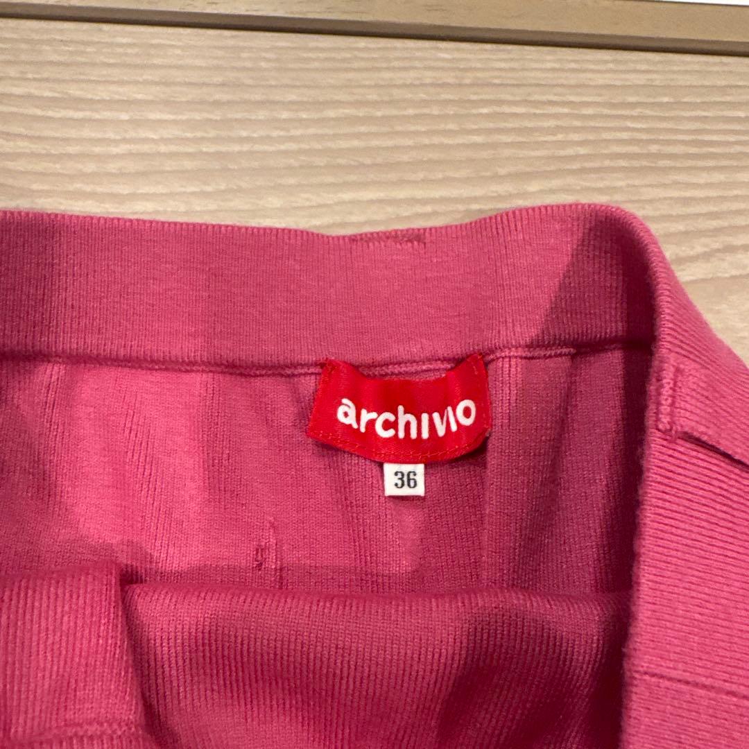archivio プリーツスカート 36 ピンク