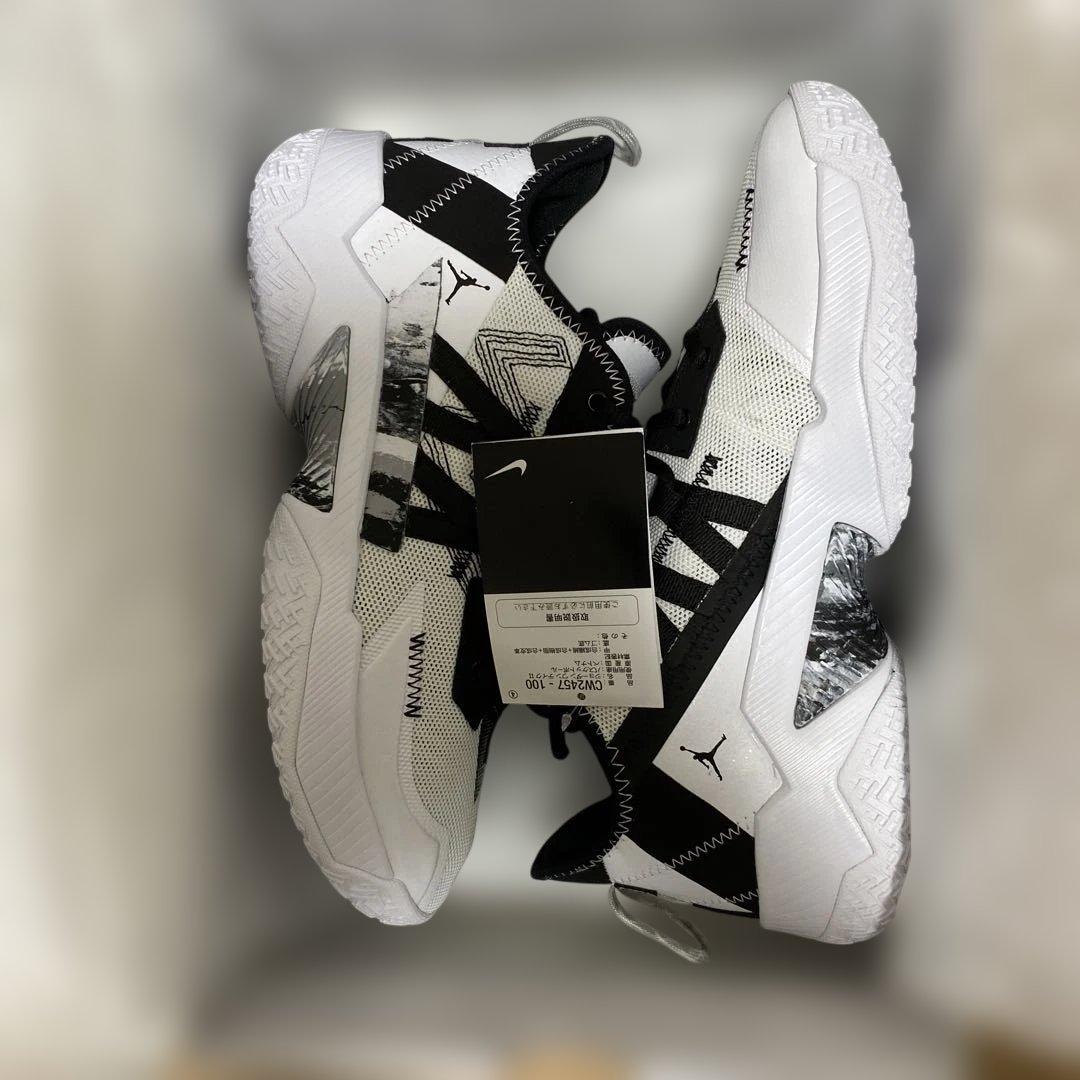 【新品未使用】タグ付きNIKEジョーダンワンテイクII黒白CW2457-100