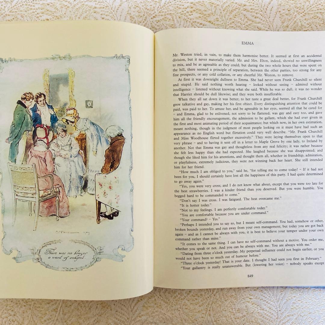 洋書　古書　ジェイン・オースティン作品集　豪華な特別限定版♡　大型本
