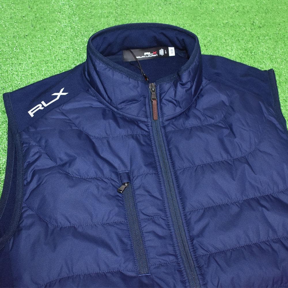 RLX/ラルフローレン ゴルフ 防風ベスト【ネイビー/Ｌ】新品！