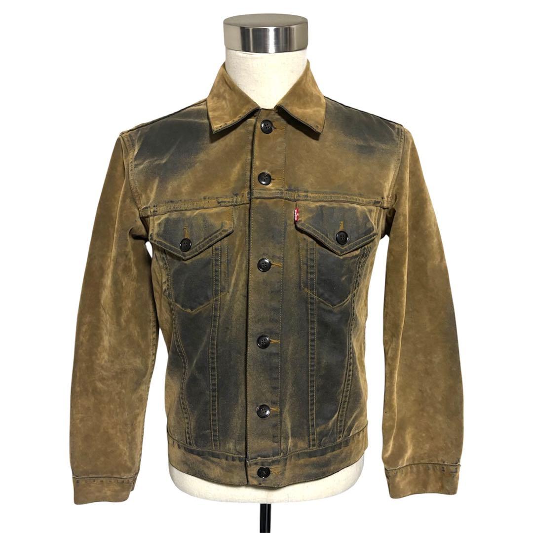 Levi's 00s フロッキー加工 デニム トラッカー ジャケット