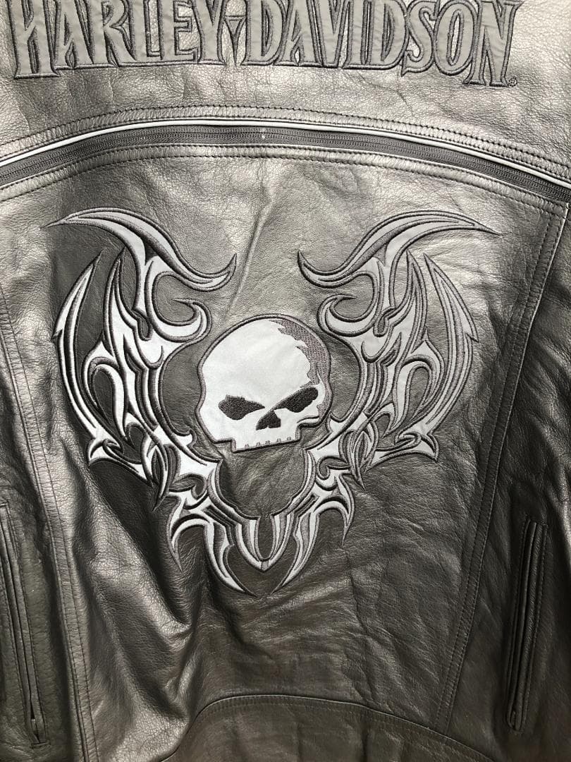 新品 Harley-Davidson 2WAYライダースレザージャケット 2XL