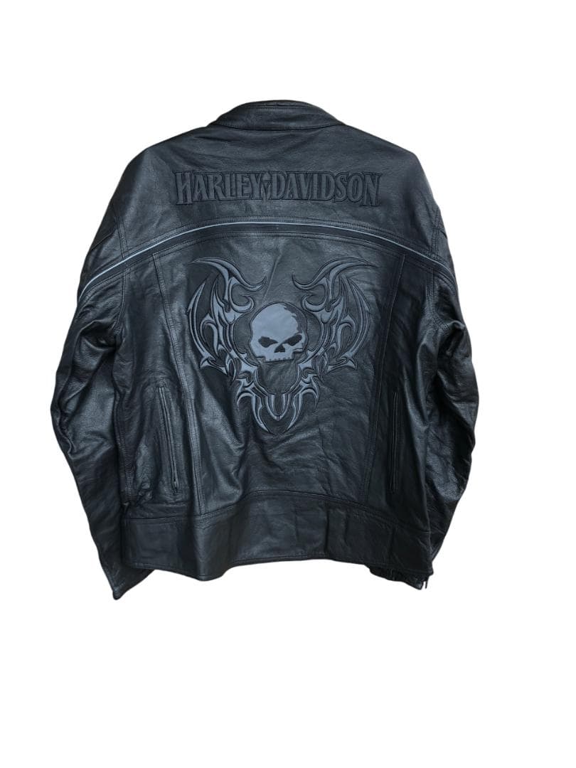 新品 Harley-Davidson 2WAYライダースレザージャケット 2XL