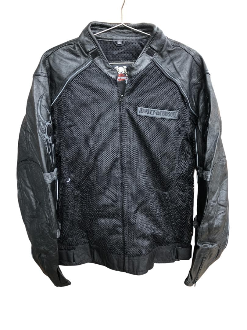 新品 Harley-Davidson 2WAYライダースレザージャケット 2XL