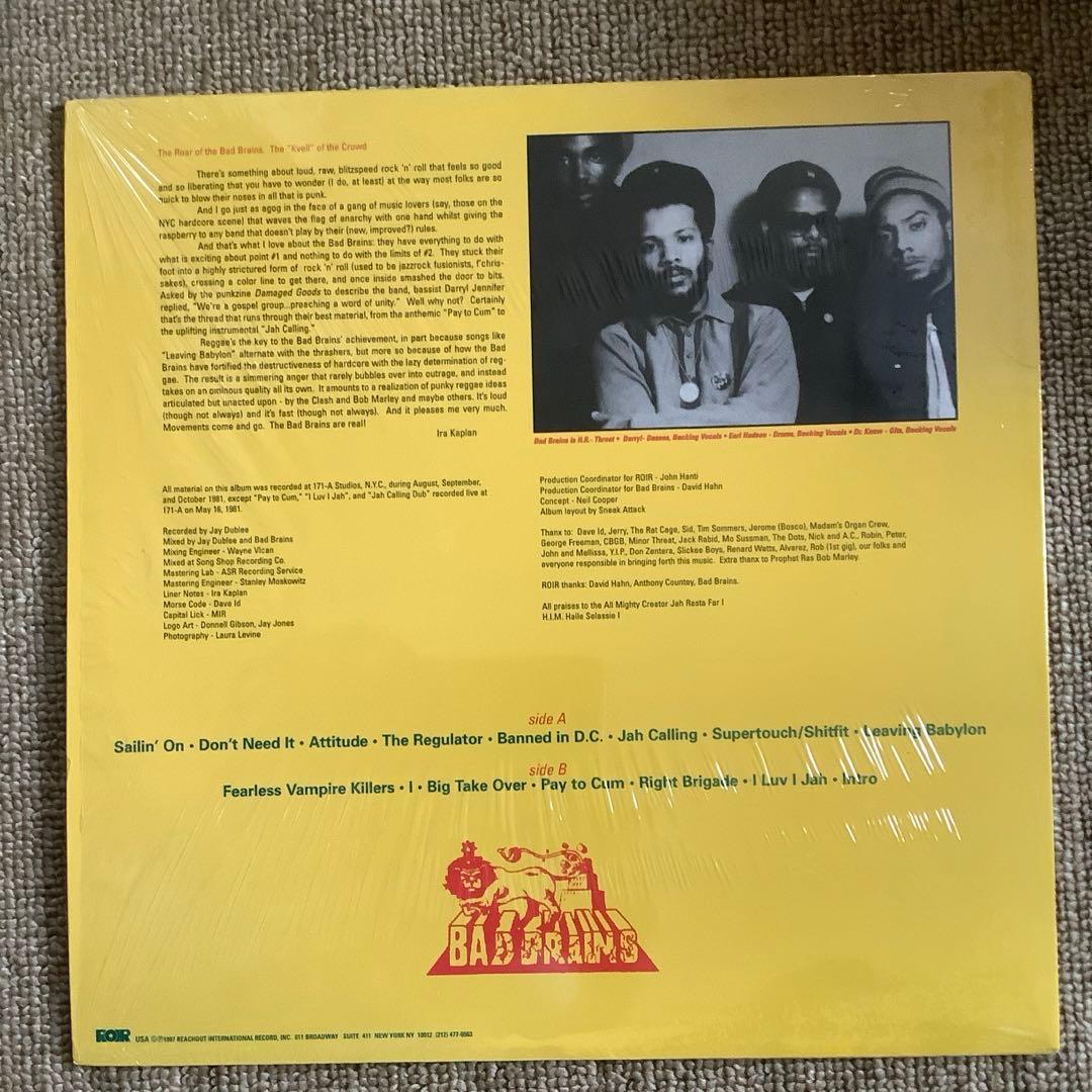 Bad Brains『Bad Brains』LP 97年 ROIR再発盤