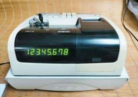 カシオレジスター　TE-M80　中古品　人気機種感熱紙　送料無料　808080
